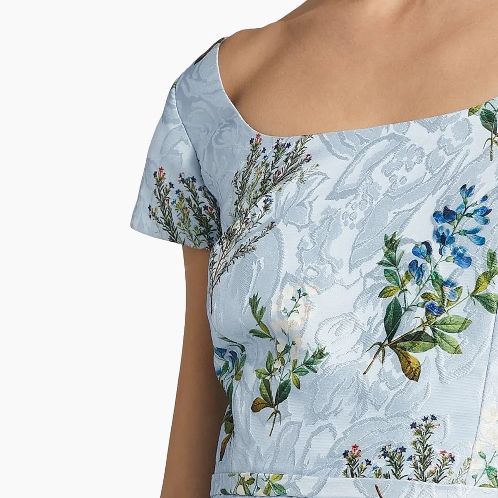 Sachin + Babi Blue and Green Floral Maxi Dress. Beautiful dress! - Picture 2 of 6